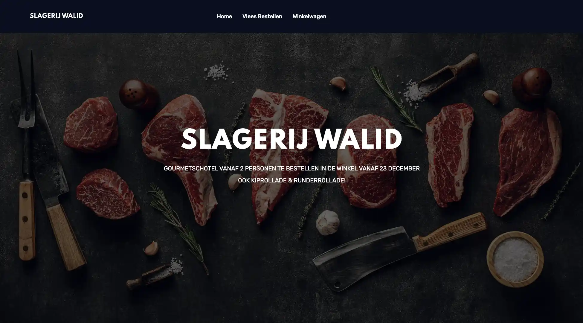 Website & webshop voor Slagerij Walid | Portfolio | Peters Development